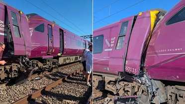 İngiltere'de iki yolcu treni çarpıştı, seferler durdu