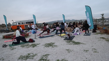 Kapadokya'da Yoga Günü Kutlandı