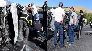 Mesai bitimi eve dönen işçilerin aracı kaza yaptı, 2 kişi hayatını kaybetti