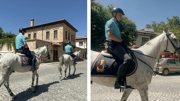 Elazığ'da Atlı Jandarma Harput'ta Görevde