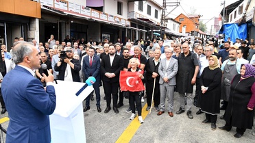 Zorkun Yaylası'nda tamamlanan yol törenle açıldı