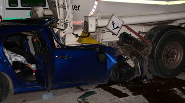 Adana'da feci kaza: 1 ölü, 2 yaralı