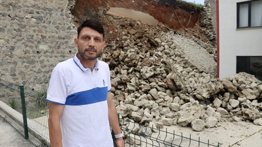 Trabzon'da İstinat Duvarı Çöktü