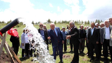 Refahiye'de Kardeşlik Projesi ile Su Hattı Açıldı