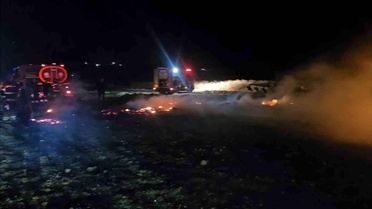 Balıkesir'de alevler geceyi aydınlattı