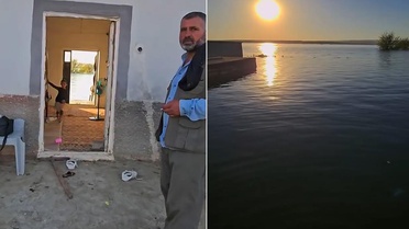 Dün kurak topraktı, bugün göl evi oldu