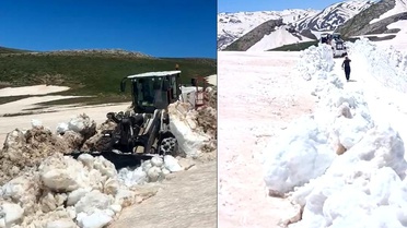 Hakkari'de Yazda Karla Mücadele