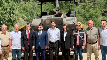 Karabük'te 2026 asfalt çalışmaları Ovacık'ta başladı