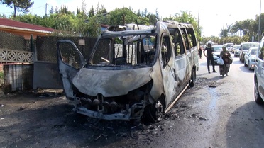 Ümraniye'de Minibüs Yangını