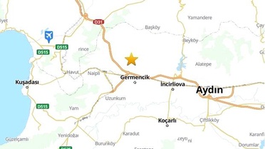Aydın'da 3.9 Büyüklüğünde Deprem