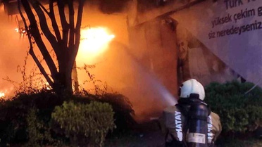 Hatay’da Boyacılar Çarşısı’nda yangın