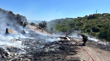İzmit'te yangın sonrası tepki çeken manzara