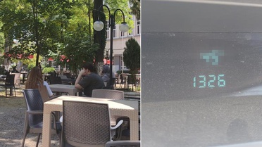 Kent merkezinde sıra dışı manzara! Herkes gölge aradı