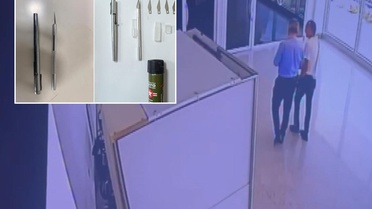 Adliyeye kalem silahla girmeye çalıştı! Çantasından neşter ve biber gazı çıktı