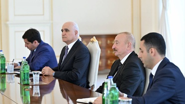 Aliyev, Kalibaf'ı Kabul Etti