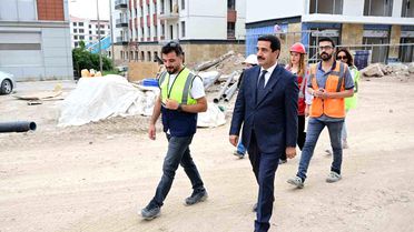 Başkan Taşkın rezerv alınanda incelemede bulundu