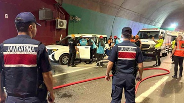 Osmangazi Tüneli'nde Acil Durum Tatbikatı