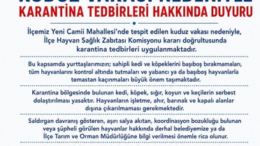 Van'ın Edremit ilçesinde kuduz alarmı: 7 mahalle karantinaya alındı