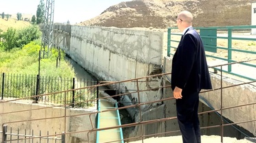 Esendere beldesinde duvar çalışmaları sürüyor