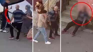 Kartal'da kiracısıyla kavga eden ev sahibinin bıçaklandığı anlar ortaya çıktı