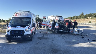 Kütahya'da Ambulansta Kaza: 1 Ölü, 4 Yaralı