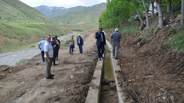 Muş'ta Yeni Sulama Kanalı Yapılıyor