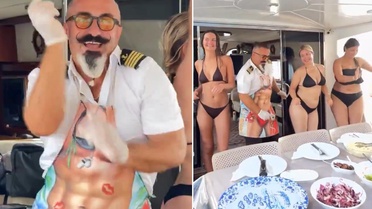 Para için her yol mübah mı? Tekne kaptandan turistlerle şov