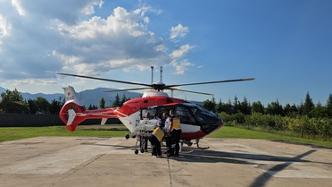 Prematüre Bebek Helikopterle Sevk Edildi