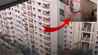 Sapkınlıkta son nokta! Metrelerce yükseklikte komşusunu gözetledi