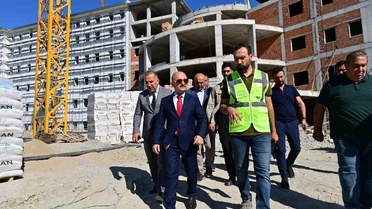 Söke'de KYK Erkek Yurdu İnşaatı İncelendi