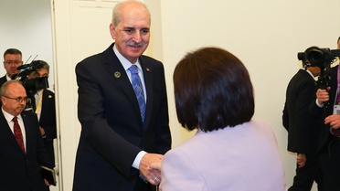 Kurtulmuş ve Gafarova Bakü'de Görüştü