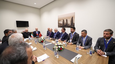 Kurtulmuş ve Kalibaf Bakü'de Görüştü