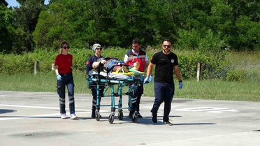 Samsun'da Kadın 4 Metreden Düşerek Yaralandı