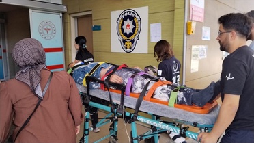 İnegöl'de Sıva Ustası Yükseklikten Düştü