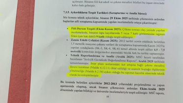 Gebze’deki çöken bina ile ilgili nihai rapor savcılığa sunuldu