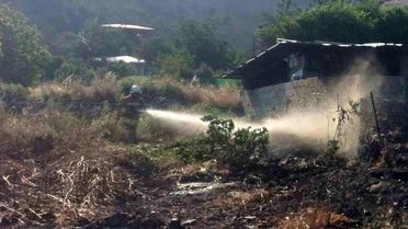 Hassa'da Bahçede Yangın Kontrol Altına Alındı