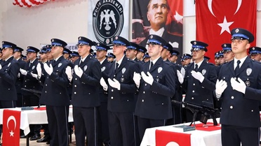 Merzifon'da 162 Polis Adayı Mezun Oldu
