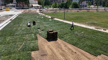 Millet bahçesinde çalışmalar yüzde 80 tamamlandı