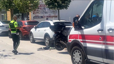 Çorum'da motosiklet yayaya çarptı