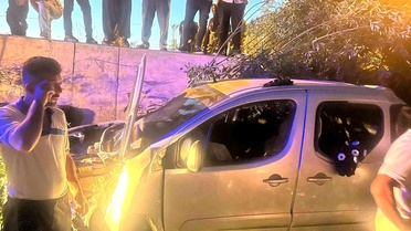 Gevaş'ta şarampole devrilen kamyonette 4 yaralı