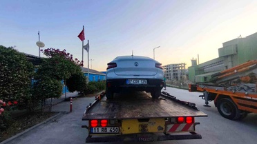 Bilecik'te Fabrika Otoparkına Zorla Giriş