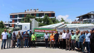 Büyükşehir'den Gazipaşalı üreticilere naylon desteği
