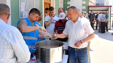 Hisarcık'ta Aşure İkramı