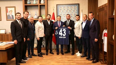 Kütahyaspor Heyeti, Vali Musa Işın ve Belediye Başkanı Eyüp Kahveci ile görüştü