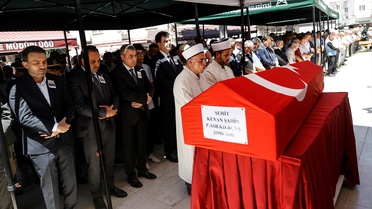 Fırat Kalkanı'nda şehit düşen astsubay memleketinde son yolculuğuna uğurlandı