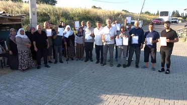 Tapulu evlerinde belediyeyi ortak görünce şok oldular