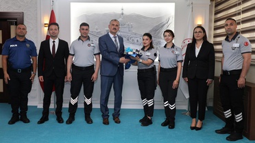 Vali Bozkurt özel güvenlik heyetini kabul etti