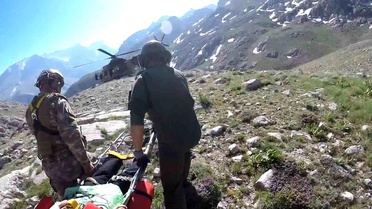 Mahsur Dağcı Askeri Helikopterle Kurtarıldı