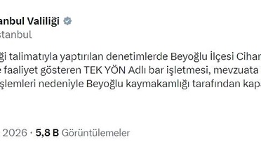 Beyoğlu'ndaki Bar Kapatıldı