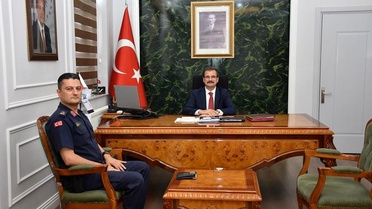Jandarma Komutanı Karaaslan'dan Veda Ziyareti